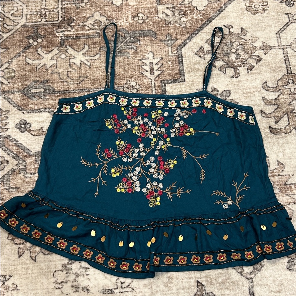 Anthropologie Luzia Cropped top! Size Medium. Like new - Picture 3 of 6